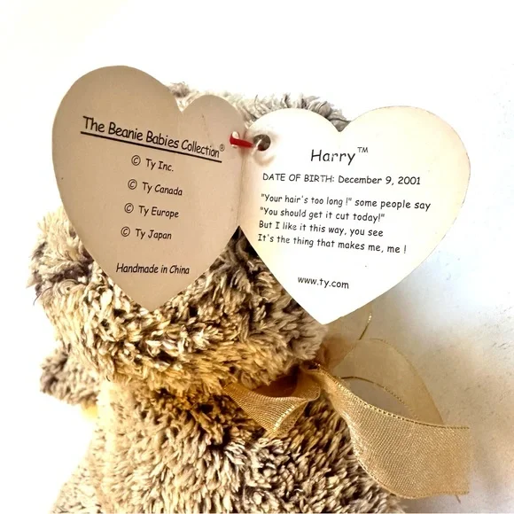 5/&15💥 TY Beanie Baby Harry Bear Toy 🧸 - Picture 8 of 10